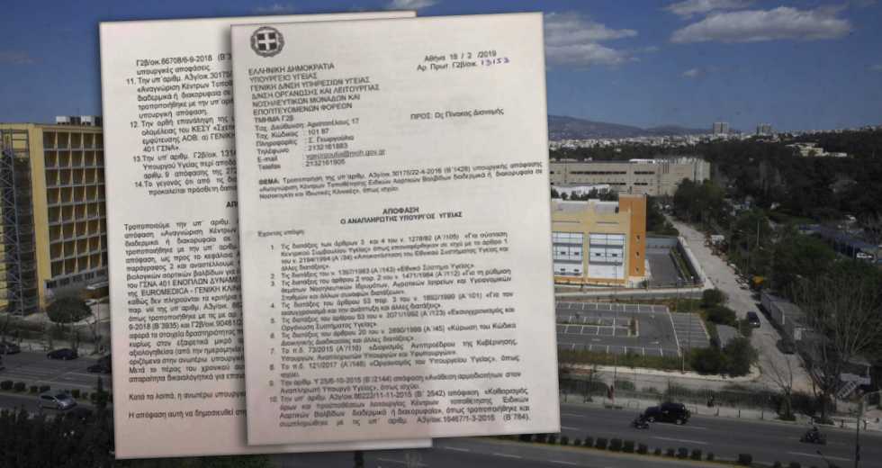 Αρση άδειας εγχειρήσεων TAVI σε 401 ΓΣΝΑ και Euromedica-Γενική Κλινική Θεσσαλονίκης